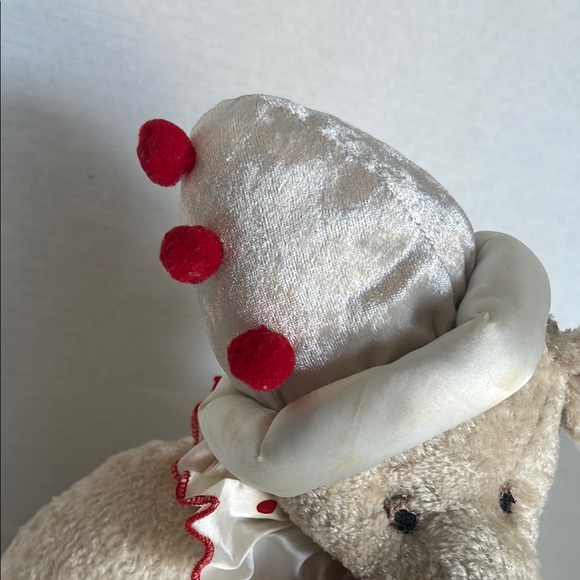 MARK ROBERTS CHRISTMAS HOLIDAY PIERROT CLOWN BEAR JOINTED JINGLE BELLS HAT - Picture 6 of 16